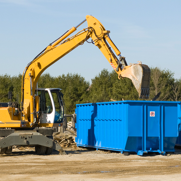 are there any restrictions on where a residential dumpster can be placed in Grimes Alabama